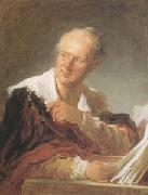 Jean Honore Fragonard Portrait of Diderot (mk05) oil